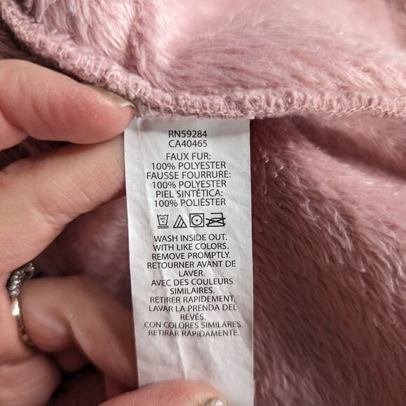 Children's Place Pink Faux Fur Jacket - Picture 7 of 8